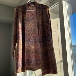 Ricki's knitted soft and cozy sweater cardigan, extra small, ombre, NWOT